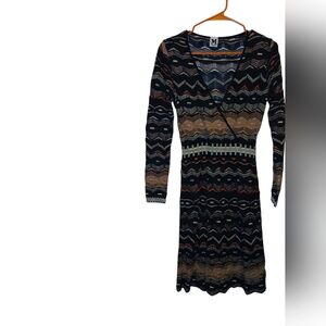 Missoni Multicolor Zigzag Knit Dress